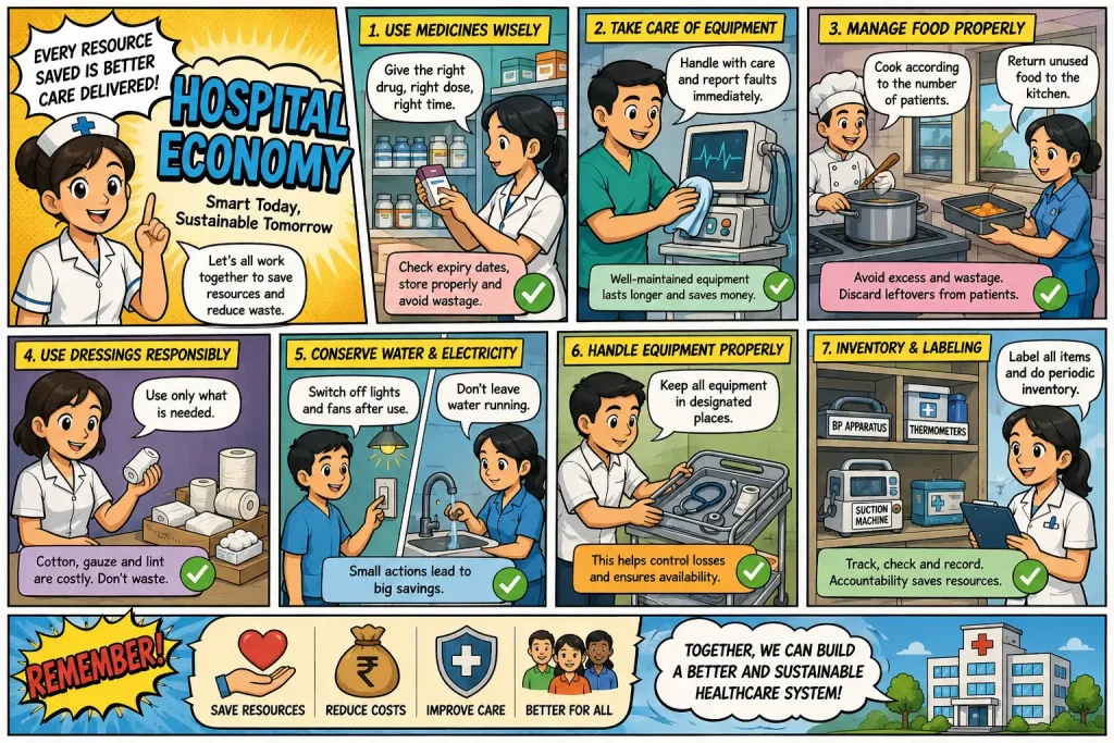 Learn Hospital Economy principles, cost control, resource management, and healthcare business efficiency in hospitals.