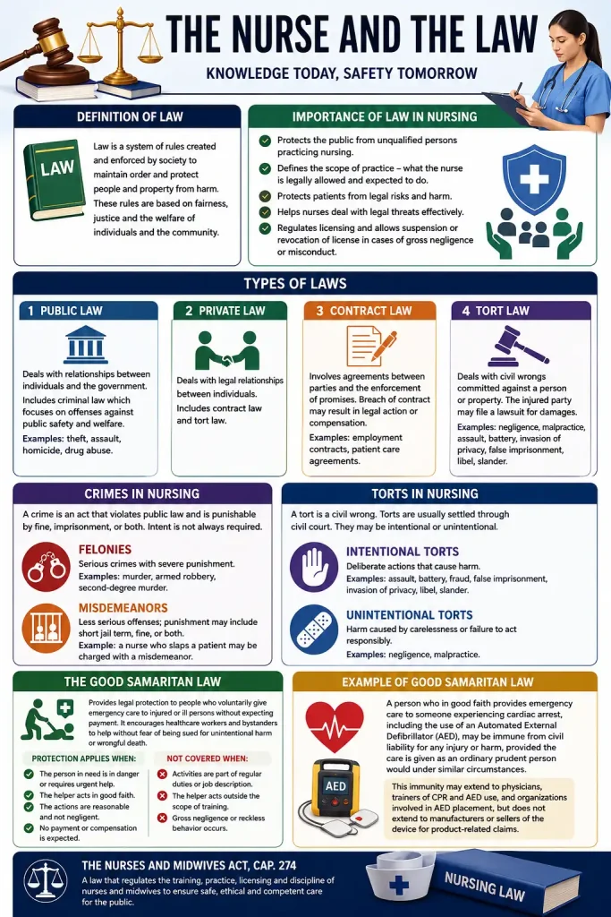Nurse and the Law in Nursing