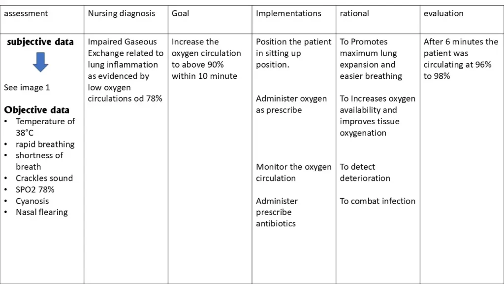 Nursing care plan for pneumonia Nursing care plan for pneumonia .assessment, nursing diagnoses, interventions, patient goals, and evaluation